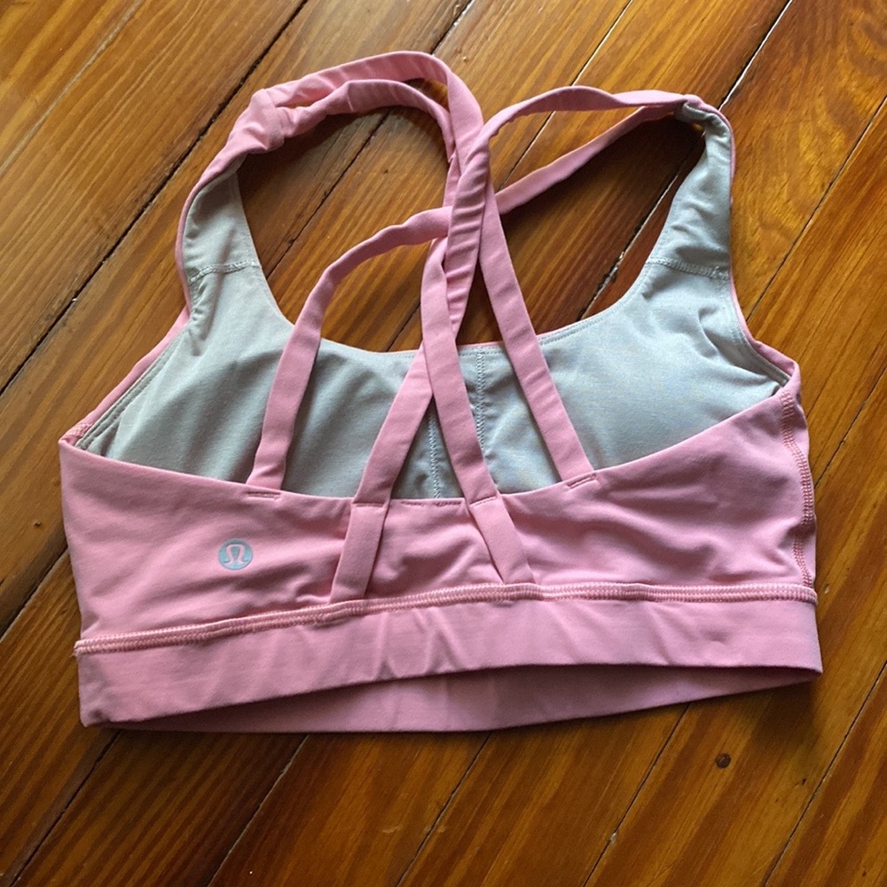 Lululemon Energy sports bra, color Pink, size 4